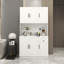Armoire de rangement pour garde-manger de 71 po avec comptoir de four à micro-ondes, huche autoportante avec tablettes réglables, 6 portes et 1 tiroir-335216922