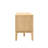 Gennaro 58" Mid-Century Oak TV Stand Media Console with Slatted Sliding Doors, Adjustable Open Shelving, and a Smooth Matte Finish-749912010