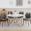 Round Metal Base Dining Table
