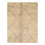 Moroccan Wool Geometric Area Rug in Ivory
