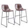 Parveena PU Leather Bar Stools With Back