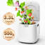 Composteur de cuisine intelligent Smart 2,5L (Max 3,3L) avec auto-nettoyage automatique, fonctionnement inodore et ultra-silencieux, affichage à DEL - Transformez les déchets alimentaires en engrais pour le recyclage des aliments à la maison