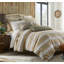 Ensemble de housse de couette «Come lundi» - Coton sable et taupe | 1 housse de couette + taies décoratives européennes | Inserts non inclus-129215898