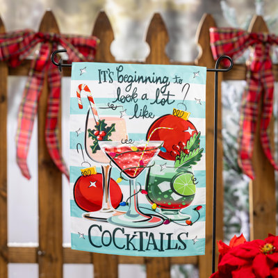 Drapeau de Noël appliques cocktail maison