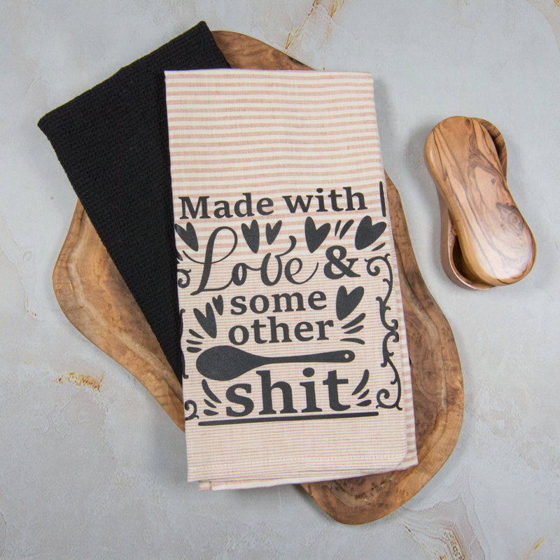 Cook With Love Copper Two Towel Set