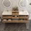 Ensemble de meuble-lavabo mural double 67 po Moreno Bailey