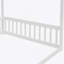 Lit double au sol en bois d'hévéa avec balustrades, idéal pour un sommeil sécuritaire et imaginatif-1175741253-1175741254