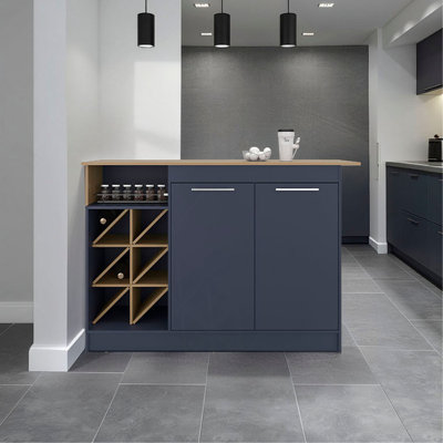 Îlot de cuisine, 2 portes, 7 tablettes