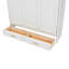 Lit escamotable double avec 2 tiroirs, beige
