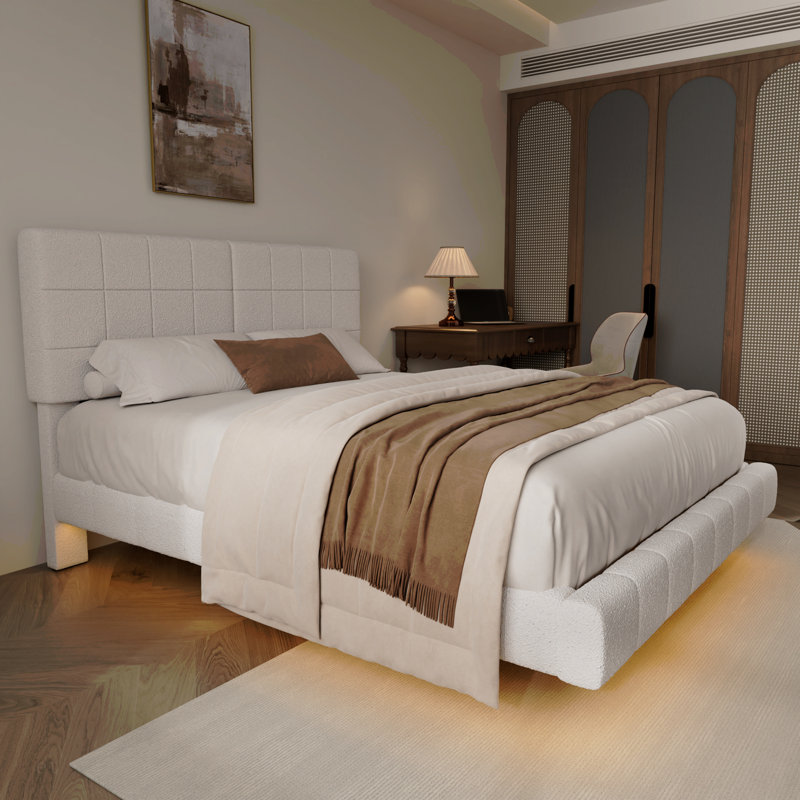 Lit flottant avec lumière Boucle, très grand, Grand lit