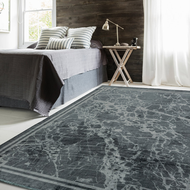 Alessandra Washable Persian Grey Rug, Rectangle 160 x 230cm