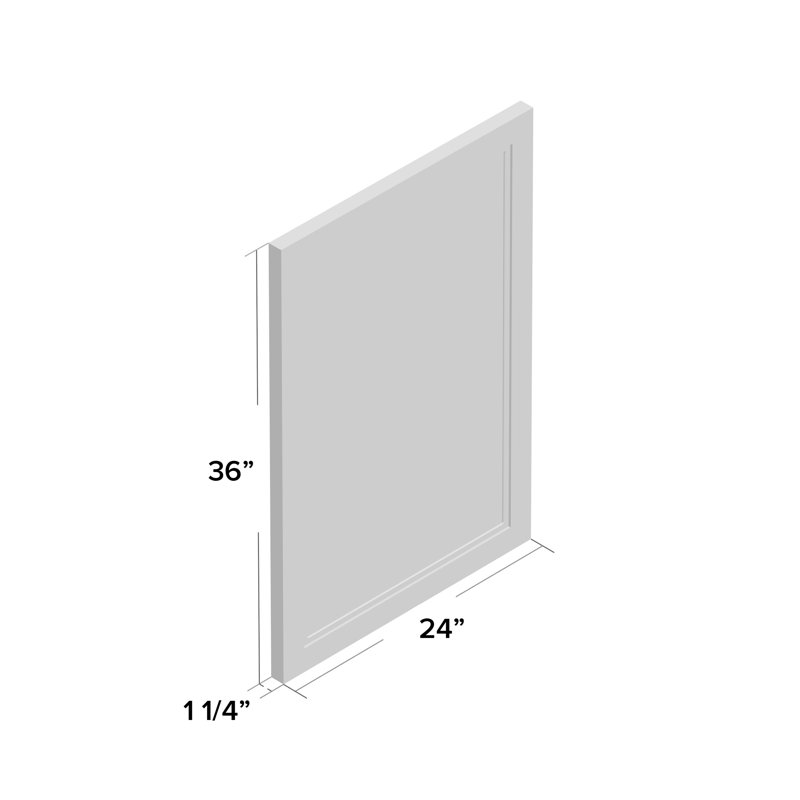 Ferrao Wood Rectangle Wall Mirror