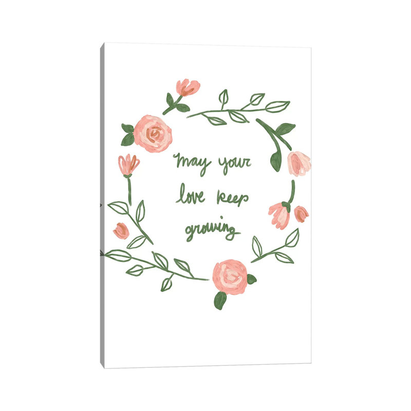 Love Keep Growing 1 Piece Wrapped Canvas Wall Art, 152.5 cm H x 101.5 cm W