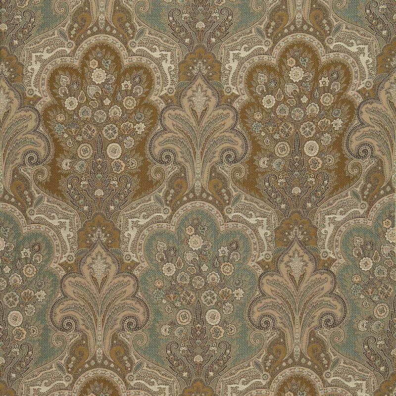 New Castle Paisley Fabric, Venetian