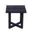 Table de bout carrée Ella, noir, table de bout, table d'appoint, table d'appoint moderne