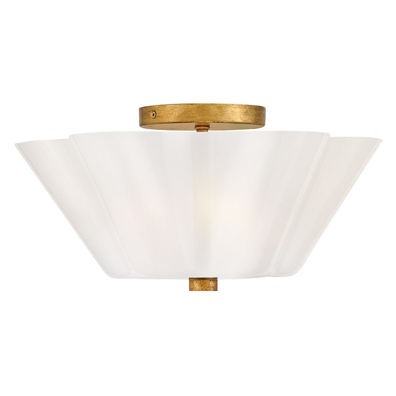 Aubrielle Medium Semi-Flush Mount, Gold