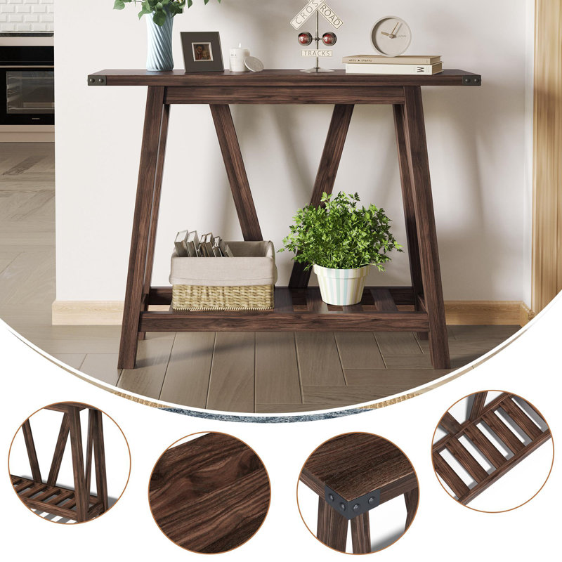 Natira 41.3'' Console Table, Brown