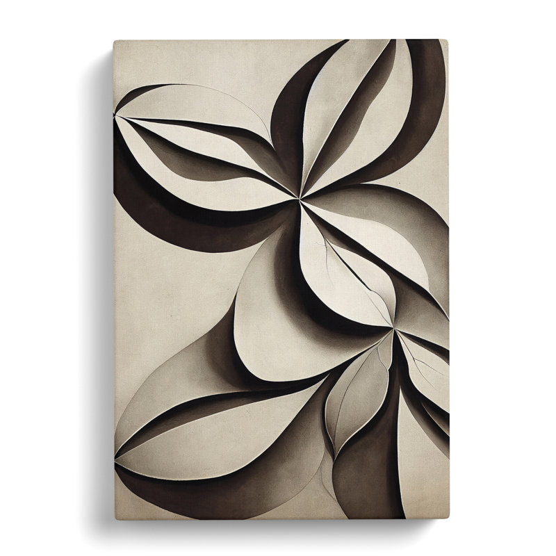 XC1022-1735X Creative Leaves Art Abstract - Wrapped Canvas Print, 50cm H x 35cm W x 3cm D