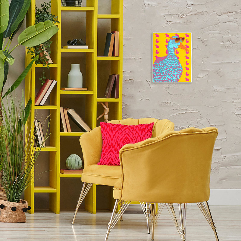 Plaque murale Quirky Vibrant Goose, design par Marcus Prime
