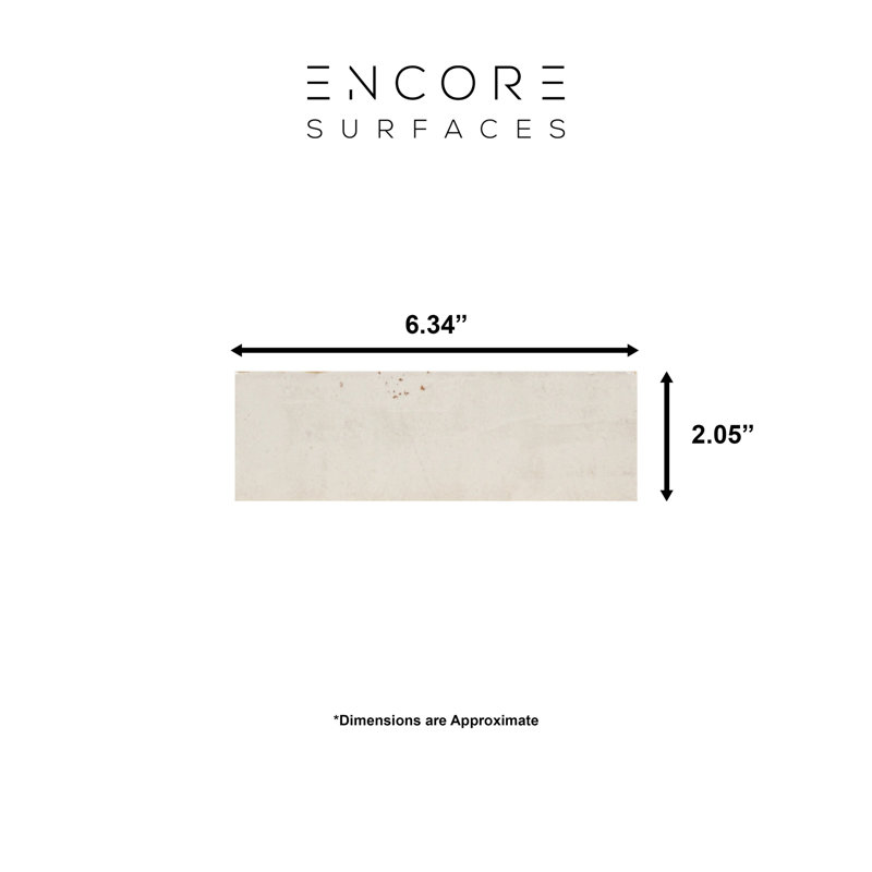 Tennessee 2" x 6" Zellige Subway Wall Tile, White