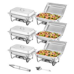 TOOL1SHOoo Roll Top Chafing Dish Buffet Set Professional Chaffing