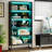 Duty Free-Standing Bookshelf Shelving Unit,White Display Case,70.8”-109237114