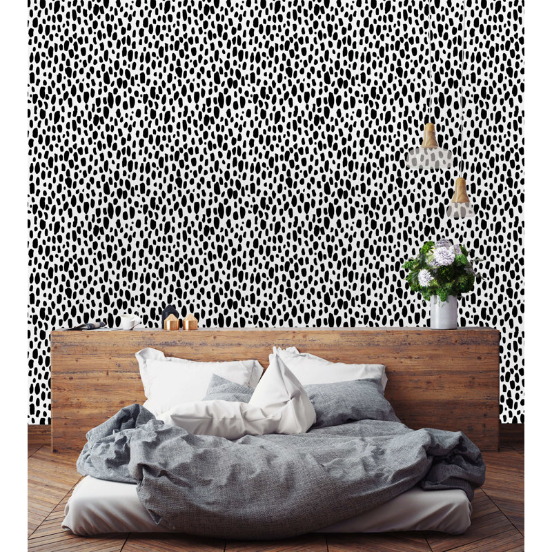 Rouleau de papier peint adhésif Aquanette Spots, L 10,42 pi x l 25 po
