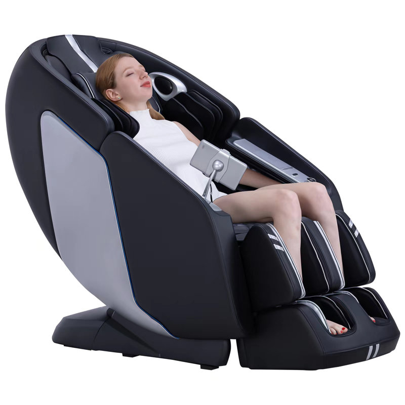 Fauteuil de massage 4D Zero Gravity SL, Similicuir noir