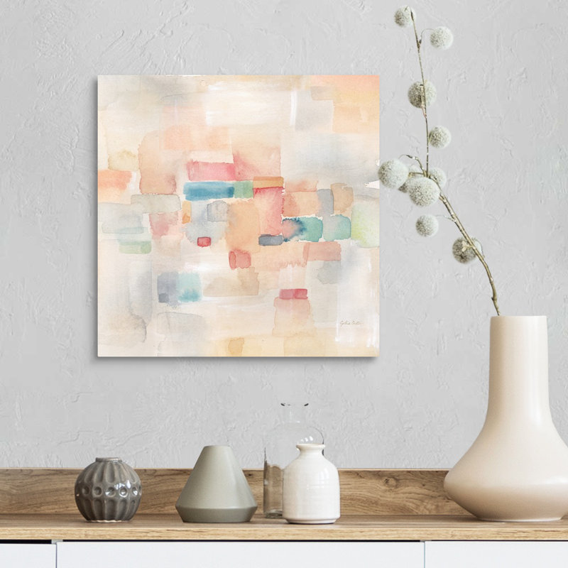 Reproduction d’art sur toile, "Desert Dreams Square I" par Cynthia Coulter, H 16 po x l 16 po x P 1,25 po, Toile tendue