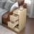 Fluted End Table Set With Drawers(set Of 2), Farmhouse Side Table With Storage-1180773799