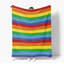 Jeté en flanelle LGBT, LGBTQ + Pride Flag Rainbow-125570391