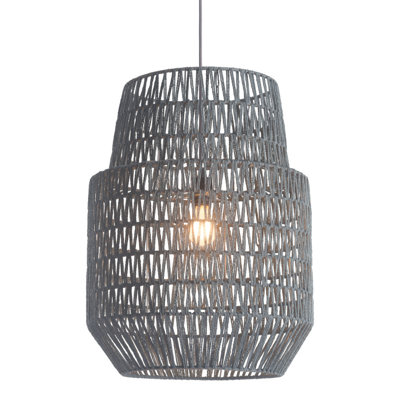 Plafonnier gris zigzag nuit grise