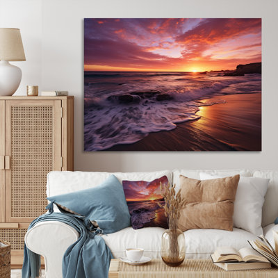 Spain Sunset At Costa Del Solin III - Nautical & Beach Canvas Prints