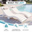 Chaise longue en PEHD pour piscine de 0 à 9 po d'eau-1010506876