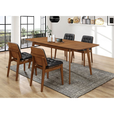 5-piece Indoor Rectangular Dining Set, 4 Chairs with 1 Table for Dining Room