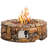 Tanessa Round Steel Propane Smokeless Fire Pit-1466255411