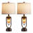 27” FarmhouseTable Lamp Set With Night Light And USB Ports   (Set of 2)-117105047