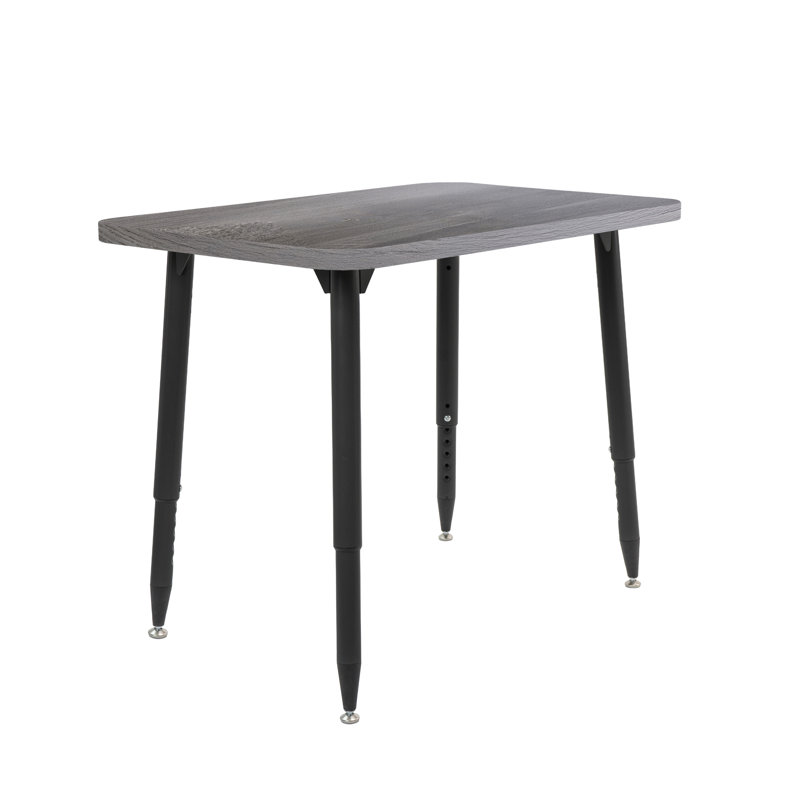 Table d'activité Adapte 24 x 36, 24 po x 36 po, Bois gris / noir