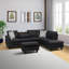 Canapé modulaire en L avec porte-gobelet en forme de L - Noir-Droite-131519060-131519063-131519064