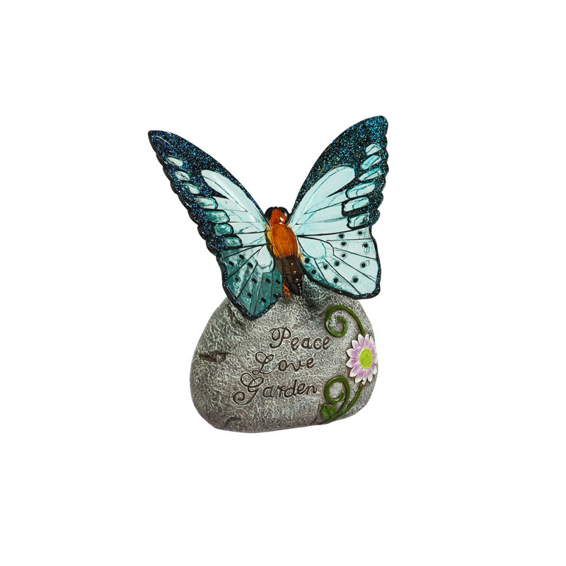 Pierre de jardin solaire Butterfly
