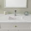 Lavabo de salle de bain rectangulaire encastré en céramique avec trop-plein 17 po L x 12 po Mocoloo
