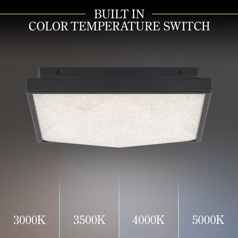 Wisteria 1 - Light LED Flush Mount, Black