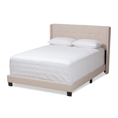 Cherron Upholstered Wingback Bed