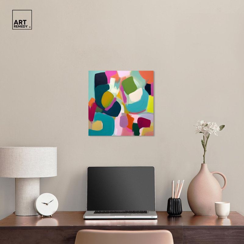 Colorful Abstract Canvas Print, 16" x 16", Wrapped