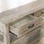 Table d'entrée 47,2 po, console avec 2 tiroirs de rangement, canapé à 3 niveaux en bois de style campagnard