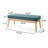 Teal Upholstered With A Robust Birch Wood Leg Frame For Lasting Durability Modern Style Structure And Blend Covering