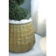 Ensemble de 3 jardinières en métal vieilli, L: 12 x 12 x 14 po, M: 9 x 9 x 11,5 po, L: 6,3 x 6,3 x 8,7 po