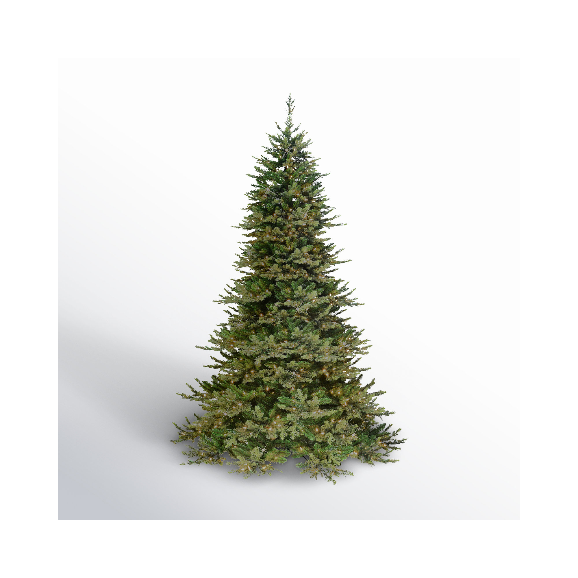 90' Lighted Artificial Fir Christmas Tree