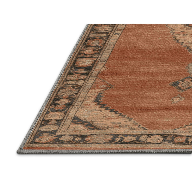 Tapis brun lavable à la machine