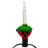 Kurt Adler Indoor/Outdoor UL 7-Light Holly Leaves & Berries Bubble Light Set, 11.5ft